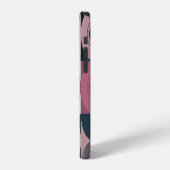 世紀中頃の幾何学的：抽象芸術カラフルパターン iPhoneケース (左側面)