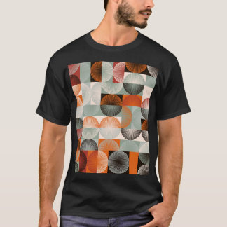 世紀中頃の幾何学的、抽象芸術カラフルパターン。 Tシャツ