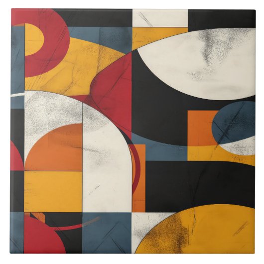 世紀中頃の幾何学習得No 4 タイル (正面)