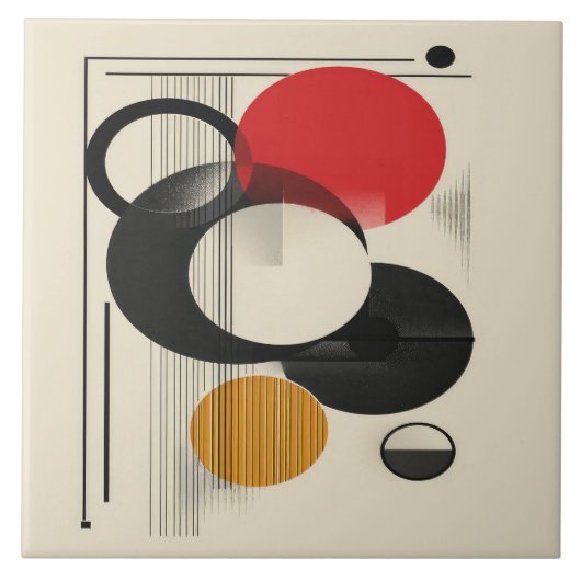 世紀中頃の幾何学習得No 5 タイル (正面)