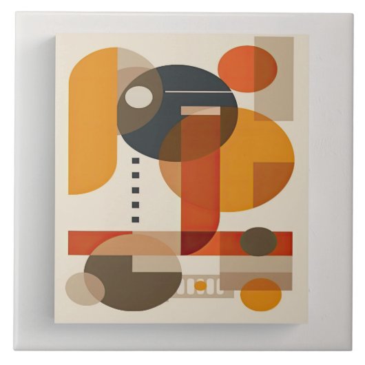 世紀中頃の幾何学習得No 7 タイル (正面)