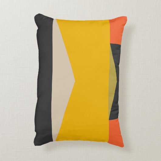 世紀中頃の抽象芸術アモダンートの幾何形状 アクセントクッション (裏面(縦))