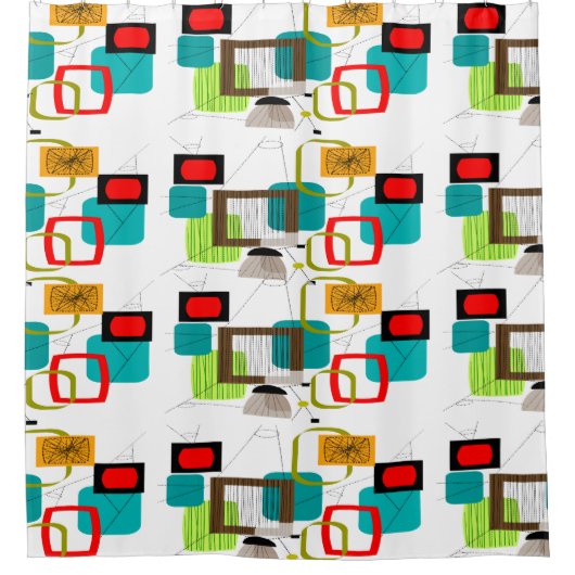 世紀中頃の抽象芸術3 シャワーカーテン (正面)