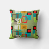 世紀中頃の抽象芸術·セロモダンリ·グリーン クッション (裏面)