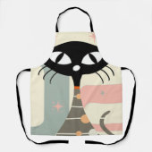 世紀中頃の猫モダン エプロン (正面)