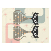 世紀中頃の猫モダン テーブルクロス (正面(横))