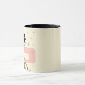 世紀中頃の猫モダン マグカップ (中央)