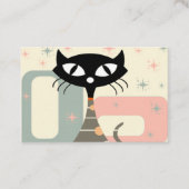 世紀中頃の猫モダン 名刺 (正面)