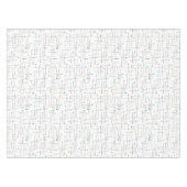 世紀中頃の線と円の原子時代パターン テーブルクロス (正面(横))