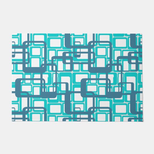 世紀中頃の長方形を開モダンく ドアマット (正面)