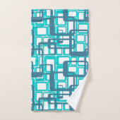 世紀中頃の長方形を開モダンく バスタオルセット (ハンドタオル)