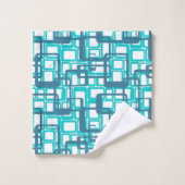 世紀中頃の長方形を開モダンく バスタオルセット (ウォッシュタオル)