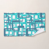 世紀中頃の長方形を開モダンく バスタオルセット (ハンドタオル)