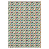 世紀中頃の長方形モダン抽象芸術  テーブルクロス (正面)