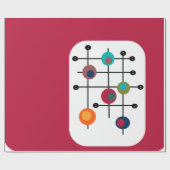 世紀中頃の長方形 ラッピングペーパー (フラット)