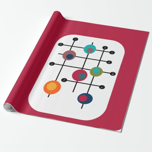 世紀中頃の長方形 ラッピングペーパー (アンロールド)