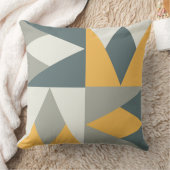 世紀中頃の黄色と灰色モダン病 クッション (ブランケット)