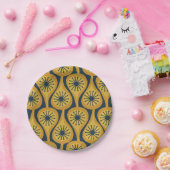 世紀中頃モダンの原文型マスタード海軍 ペーパープレート (パーティー)