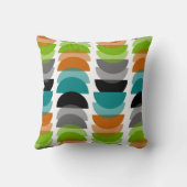 世紀中頃モダン幾何インスパイアデザイン クッション (裏面)