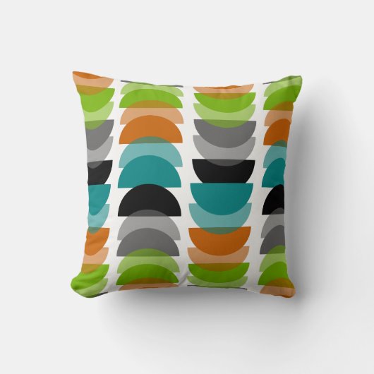 世紀中頃モダン幾何インスパイアデザイン クッション (正面)