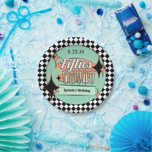 世紀中頃50年代のパーティー紙プレート ペーパープレート (パーティー)