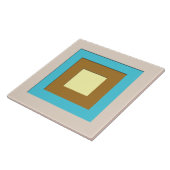 世紀半ばによって層にされる正方形-暗灰色及びターコイズ タイル (側面)