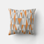 世紀半ばのオレンジモダンなスタイルのダイヤモンド クッション (裏面)