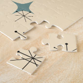 世紀半ばのカスタムなモダンなEamesの原子スターバスト ジグソーパズル (側面)