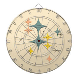 世紀半ばのカスタムなモダンなEamesの原子スターバスト ダーツボード