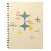 世紀半ばのカスタムなモダンなEamesの原子スターバスト ノートブック (正面)