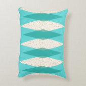 世紀半ばのモダンでアーガイル柄のなアクセントの枕 アクセントクッション (裏面(縦))