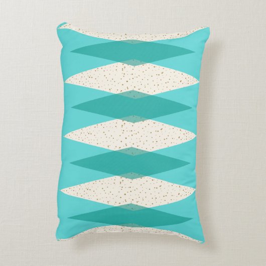 世紀半ばのモダンでアーガイル柄のなアクセントの枕 アクセントクッション (裏面(縦))