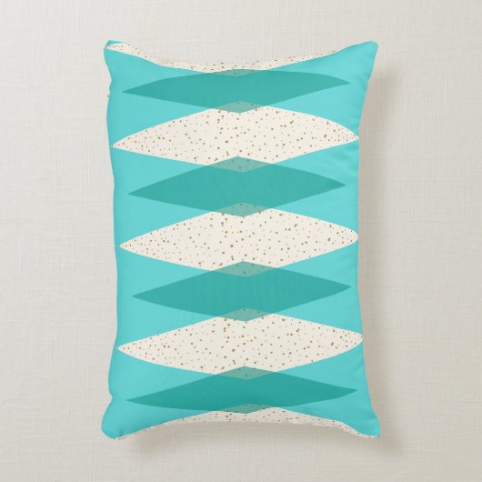 世紀半ばのモダンでアーガイル柄のなアクセントの枕 アクセントクッション (正面(垂直))