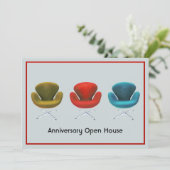 世紀半ばのモダンでカスタマイズ可能な特別なイベント 招待状 (スタンド正面)