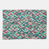 世紀半ばのモダンで幾何学的なパターン キッチンタオル (横)