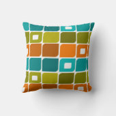 世紀半ばのモダンで幾何学的なパターン クッション (裏面)