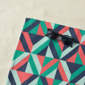 世紀半ばのモダンで幾何学的なパターン ビーチタオル (インサイチュ)