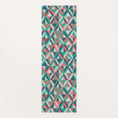 世紀半ばのモダンで幾何学的なパターン ヨガマット (正面)