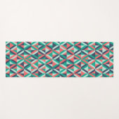世紀半ばのモダンで幾何学的なパターン ヨガマット (正面(横))
