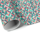 世紀半ばのモダンで幾何学的なパターン ラッピングペーパー (ロールコーナー)