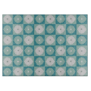 世紀半ばのモダンで幾何学的な花のまな板 カッティングボード