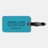 世紀半ばのモダンなカクテルの荷物のラベル ラゲッジタグ (裏面横)