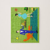 世紀半ばのモダンなカップルのパズル ジグソーパズル (縦)