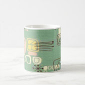 世紀半ばのモダンなグラフィック・デザインのコーヒー・マグ コーヒーマグカップ (中央)