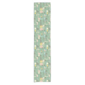 世紀半ばのモダンなグラフィック・デザインのテーブルのランナー ショートテーブルランナー (正面)