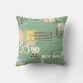 世紀半ばのモダンなグラフィック・デザインの装飾用クッション クッション (裏面)