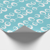 世紀半ばのモダンなスタイルの開いた泡 ラッピングペーパー (角)