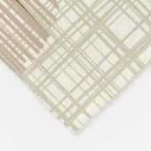 世紀半ばのモダンなスターバストおよび地球 フリースブランケット (角)