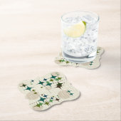 世紀半ばのモダンなスターバストおよび地球 ペーパーコースター (インサイチュ)