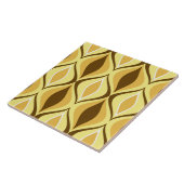 世紀半ばのモダンなダイヤモンド、マスタードの金ゴールド タイル (側面)